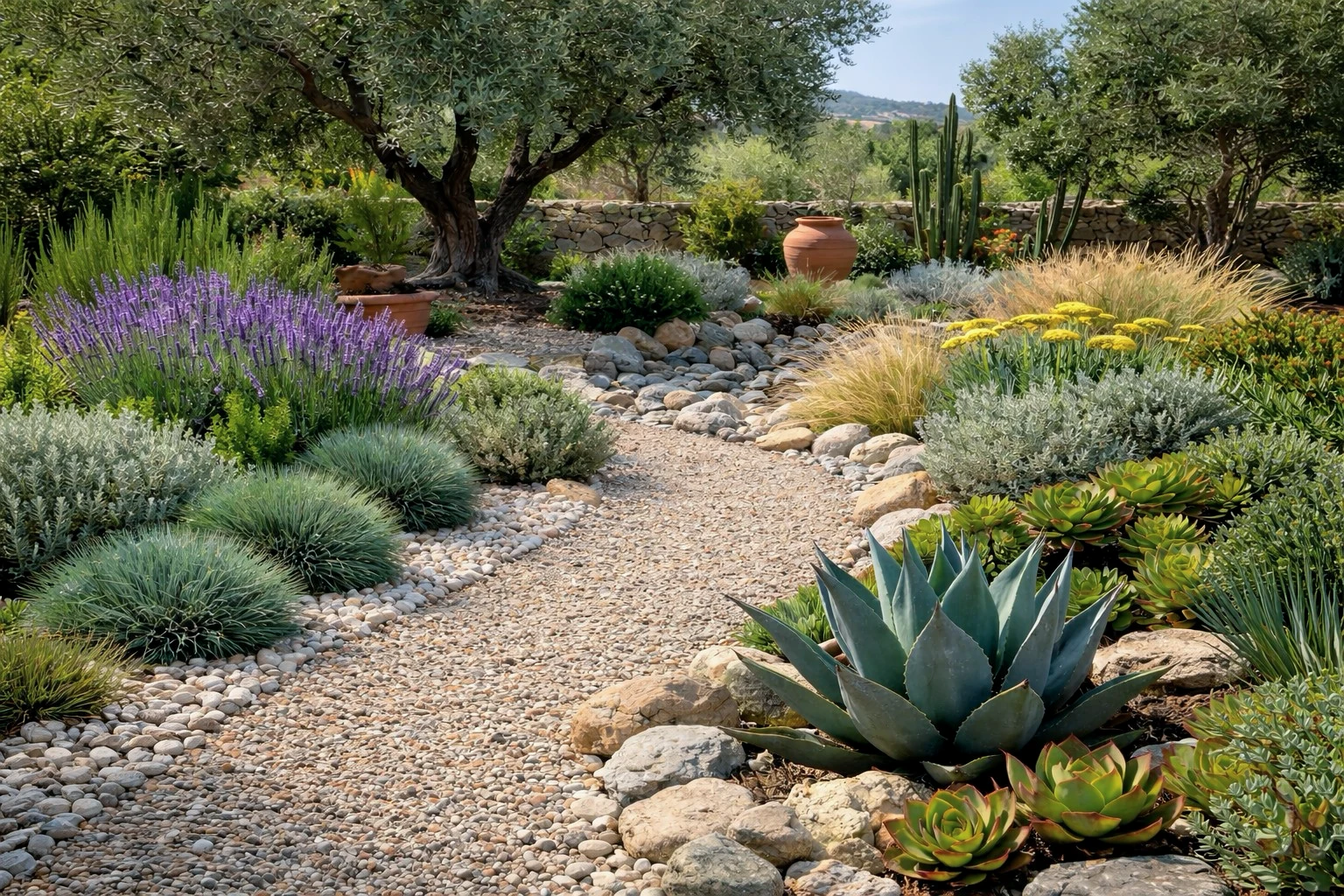 Corten & Stone Path
